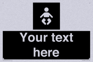 Custom information: black panel baby change